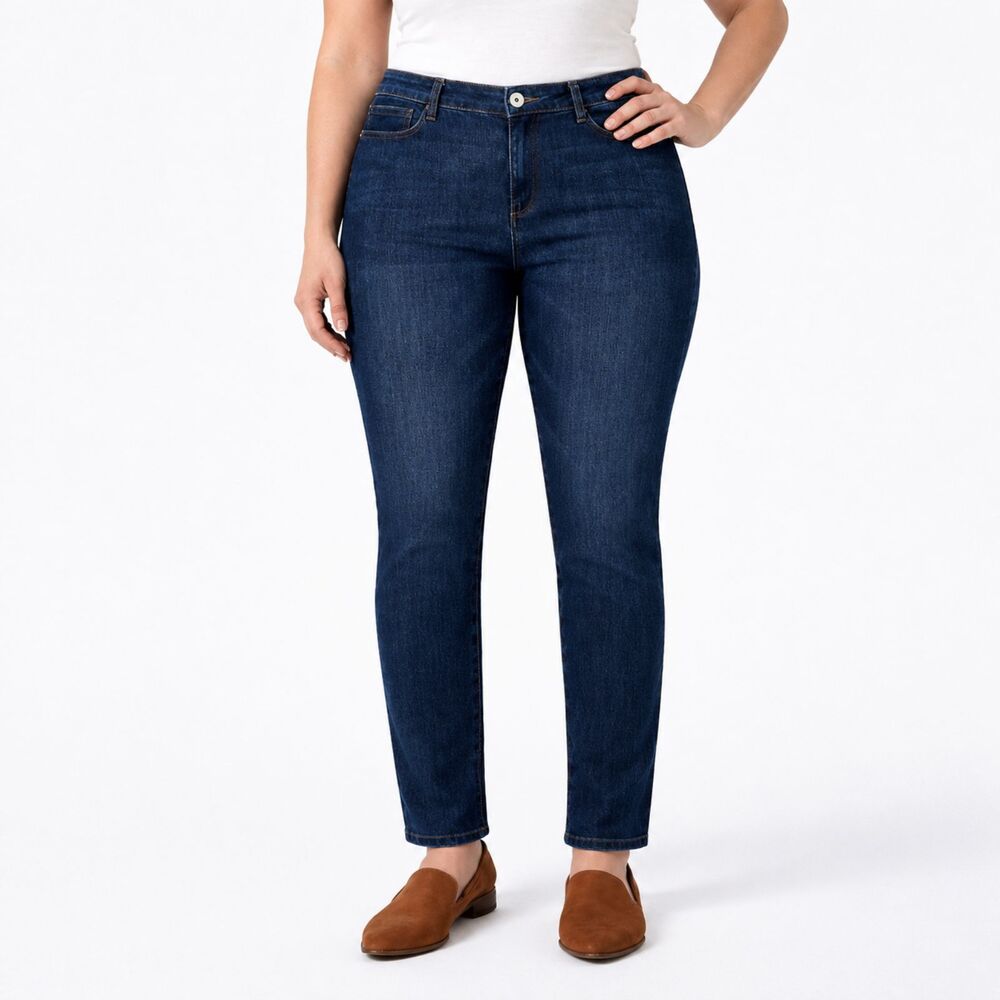 J. Jill Denim Curvy Slim Leg Ankle Fit Jeans Size 10 - Picture 2 of 11